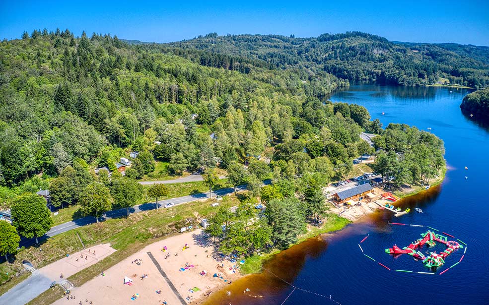 camping bord de lac correze